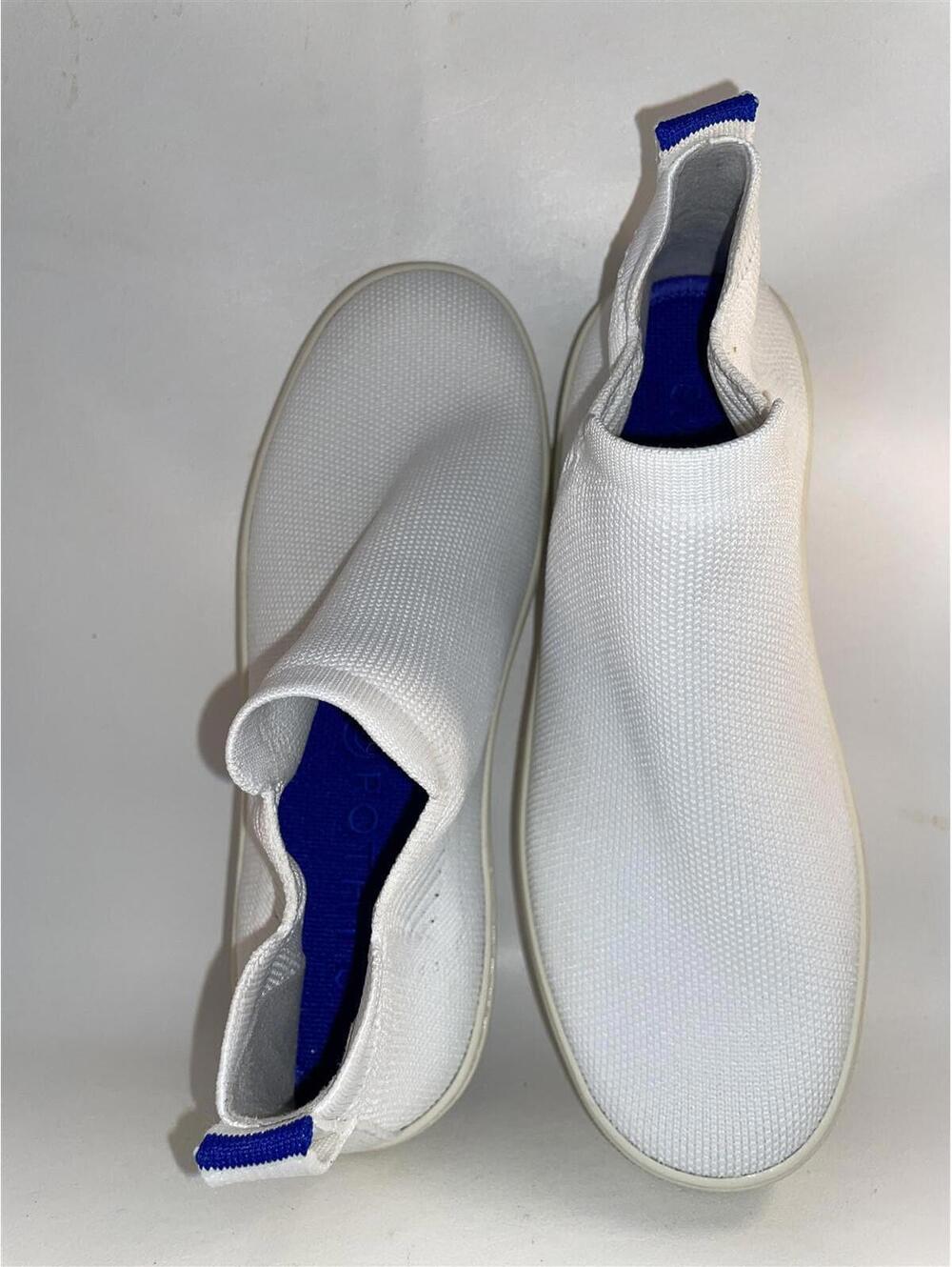 Rothy's Sneakers High Top Slip On White Shoes Size 6.5 New
